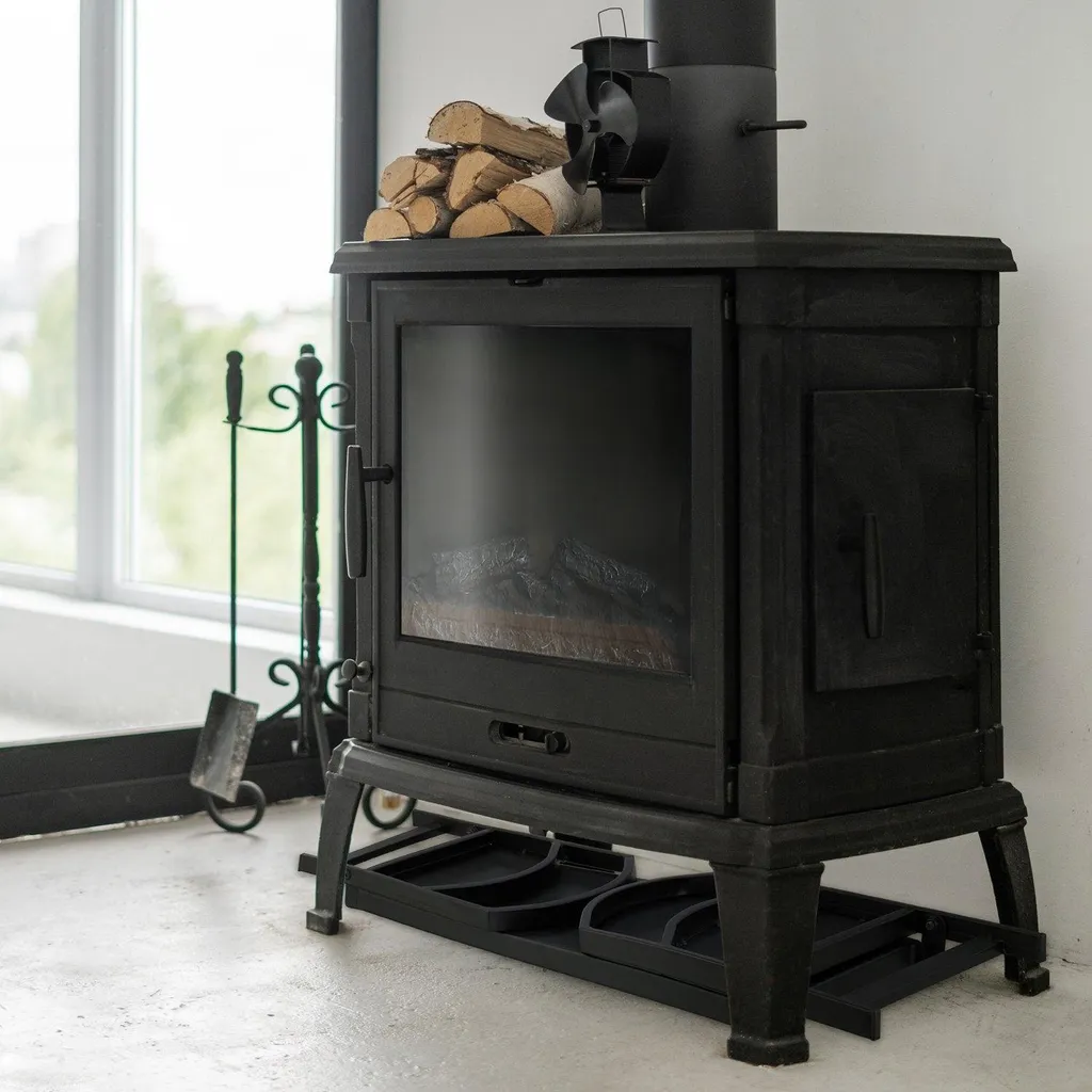 Range-bûches pliable en acier robuste pour cheminée et poêle à bois