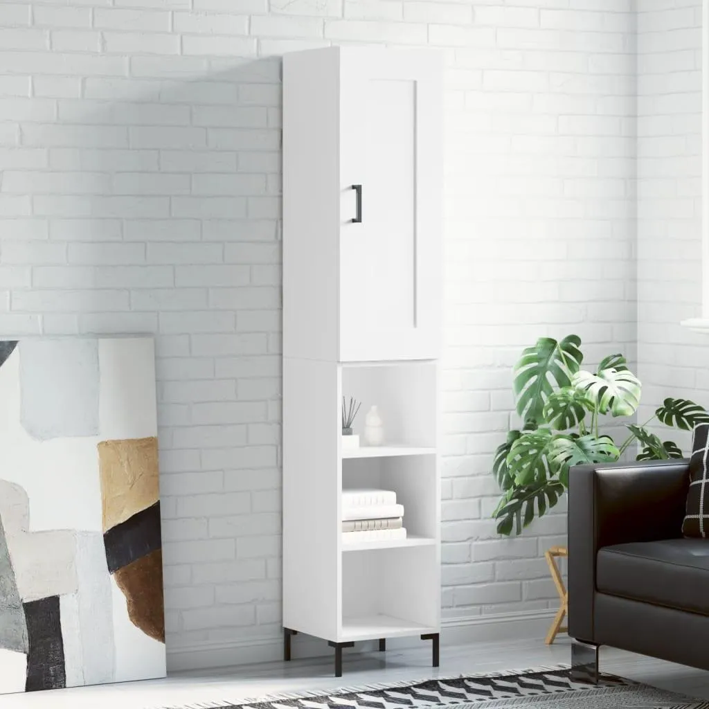 Armadio Multiuso Bianco 180cm vidaXL - Credenza Legno per Cucina e Bagno