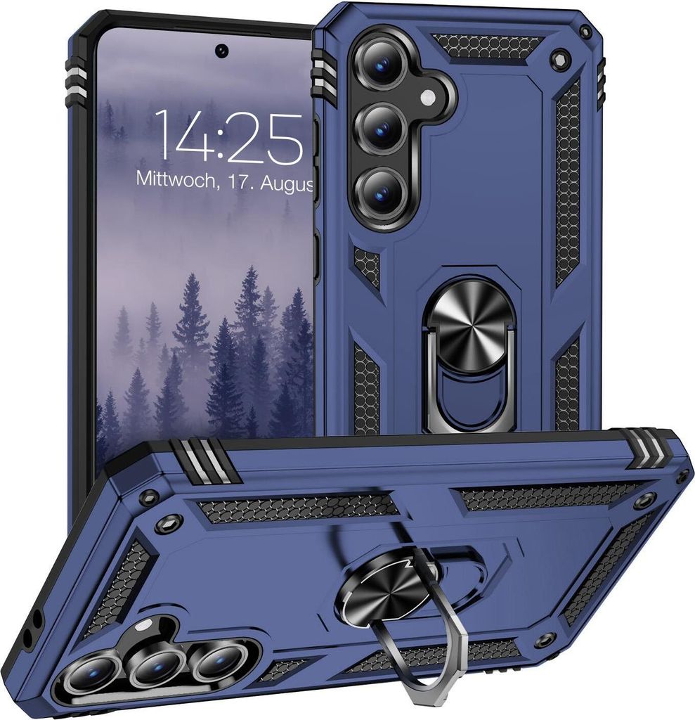 Armor Outdoor Handyhülle für Samsung Galaxy S24 FE Handy Panzer Case Cover Schutzhülle Farbe: Blau