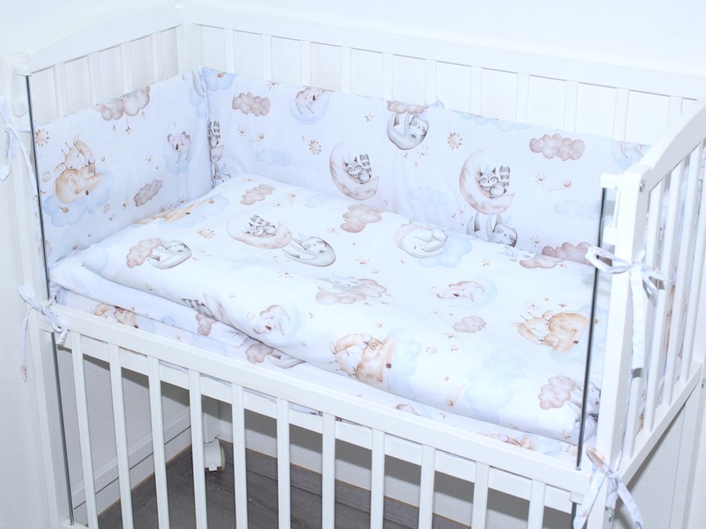 Baby Bettwäsche für Beistellbett 40x90cm Set mit Nestchen Produktbild 