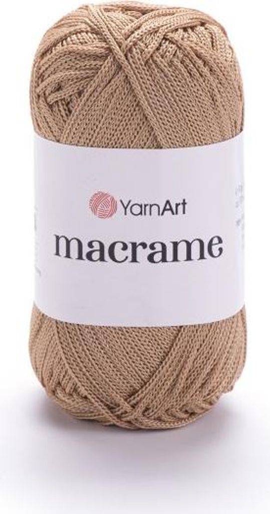 Yarn Art Macrame 131 Beige Polyester Schnur 1,5mm 90g 130m Makramee Haekeln