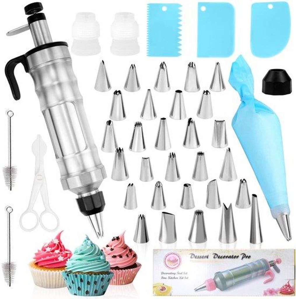 Professionelles Backofen-Set - 42-teiliges Set aus Edelstahl - Ideal für Taartdekorationszwecke