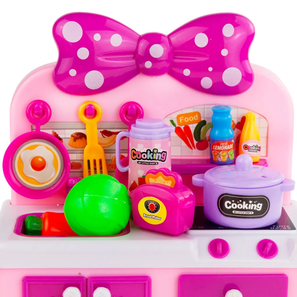 Cuisine pour enfants avec évier et brûleur Set-X20 en bois durable - 4