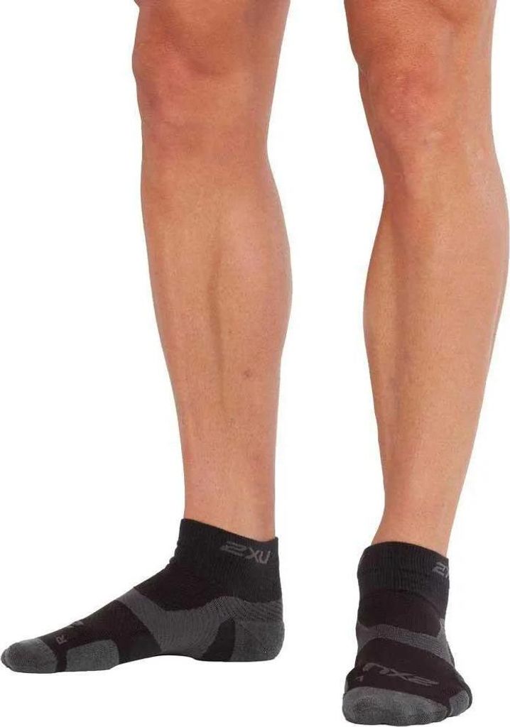 2xu Vectr Merino Light Cushion 1/4 Crew Kurze Socken Schwarz EU 38-41 1/2 Herren,Damen Schwarz EU 38-41 1/2