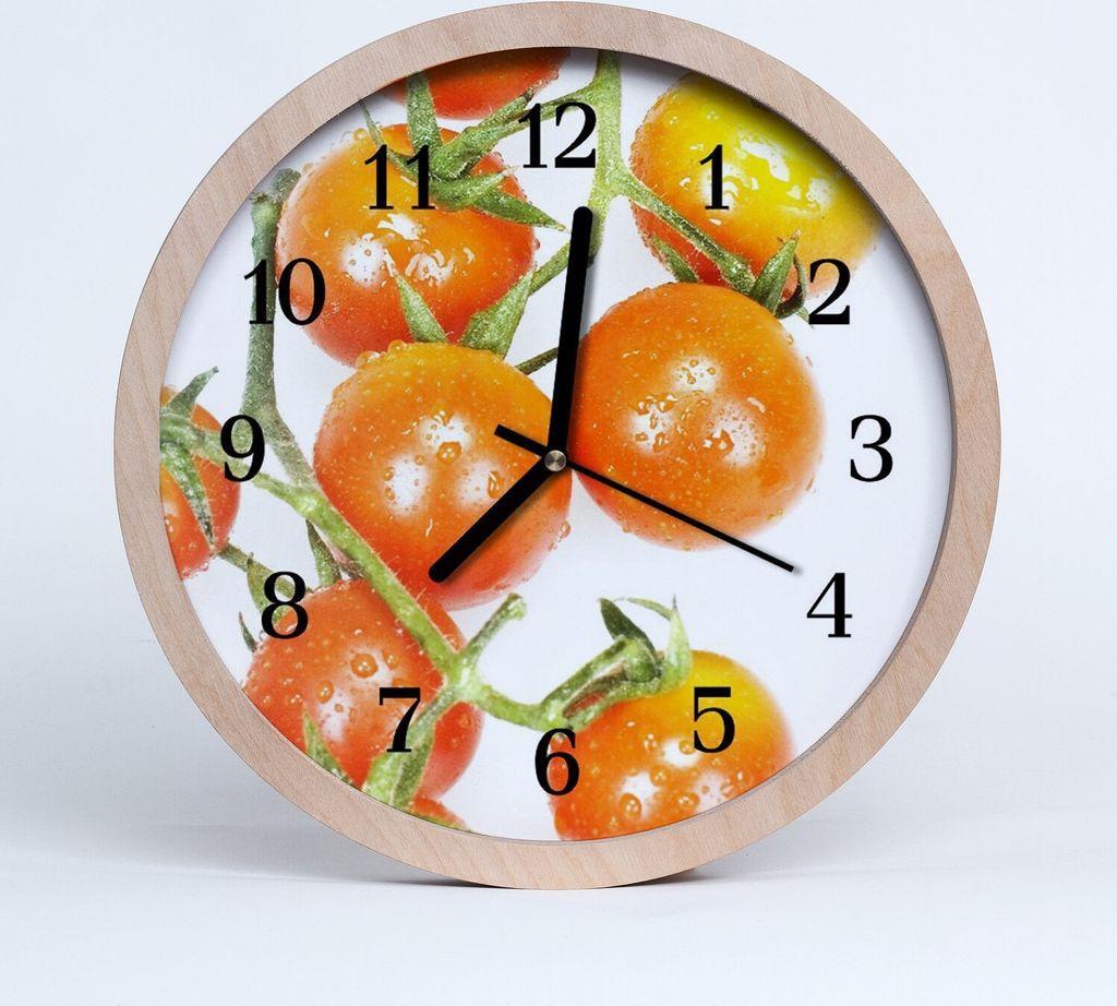 Holzuhr 20fi cm wanduhr - Tomaten Gemüse