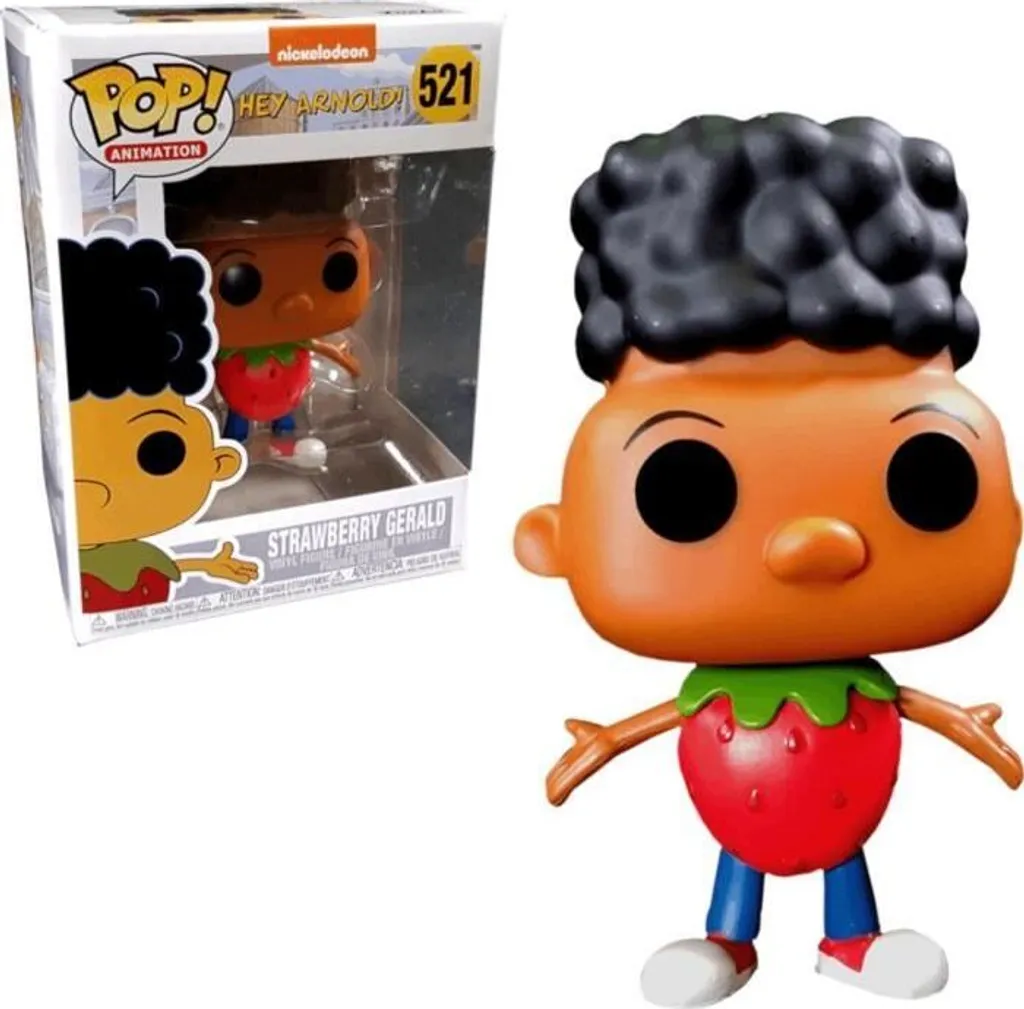 Figurine Pop Gerald Fraise Hey Arnold 521 Statuette Vinyle de 10 cm