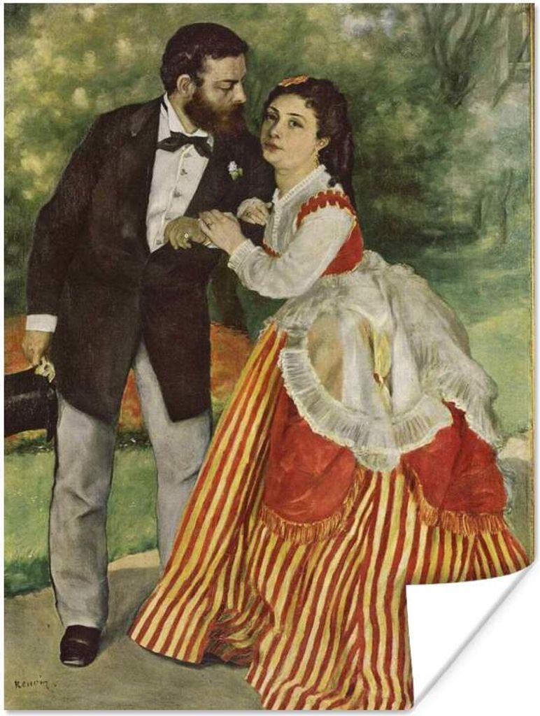 MuchoWow Poster Die Verlobte - Gemälde von Pierre-Auguste Renoir 120x160 cm - Wandbilder