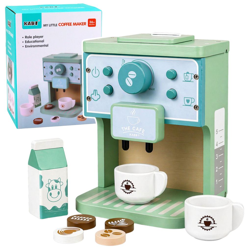 Ensemble de tasses à café en bois, accessoires pour lait Image du produit 