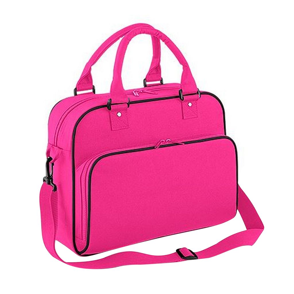 Bagbase Compact Junior Dance Messenger Tasche, 15 Liter BC3135 (Einheitsgröße) (Fuchsia/Schwarz)