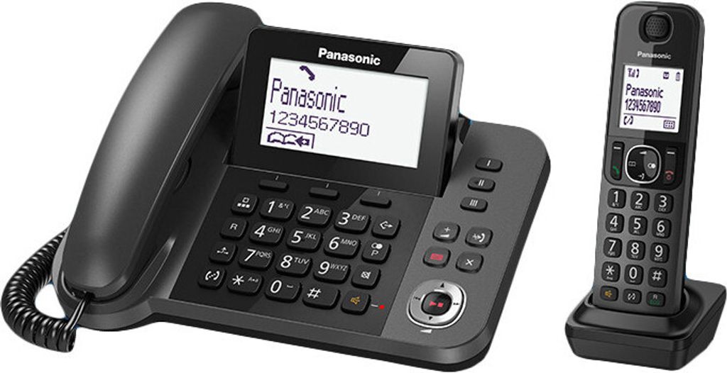 Panasonic KX-TGF320E, DECT, Schwarz, LCD, AAA, 1,88 - 1,9 Produktbild 