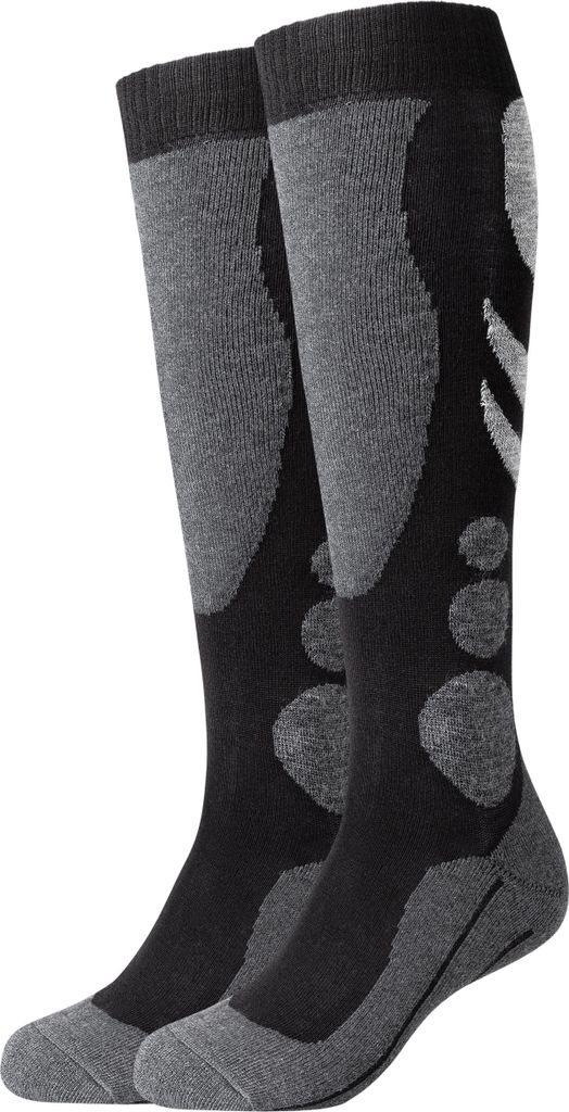 Camano Kniestrümpfe 2er Pack Outdoor in sportlichem Design black 35-38