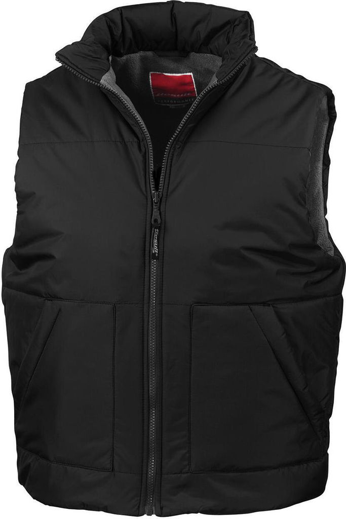 Result R44X | Fleeced Lined Bodywarmer - Farbe: Black - Größe: M