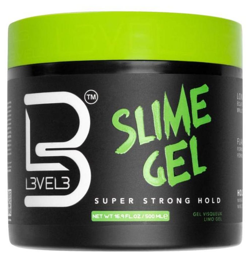 L3Vel3 – Slime Gel – Professionelles Haarstyling-Gel – Starker Halt – 500 Ml