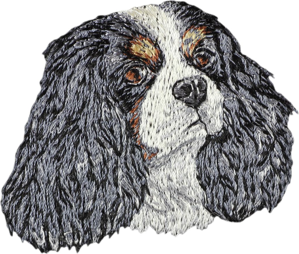 Cavalier King Charles Spaniel - Hund geformtes Aufnäher, besticktes Patch, einzigartiges Nachbildung für den Rucksack der Marke Art-Dog