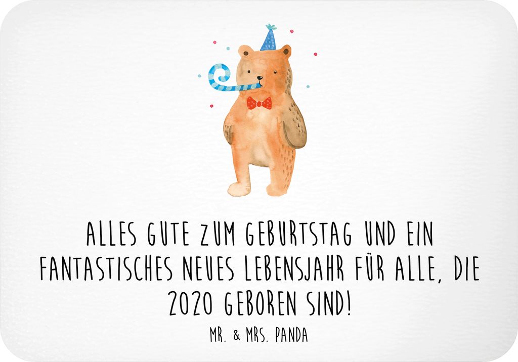 Mr. & Mrs. Panda magnet 2020 Geburtstag Glückwünsche - Weiß - Geschenk, haftmagnet, herzlicher Spruch, Happy Birthday, Notizhalter, neues Lebens...