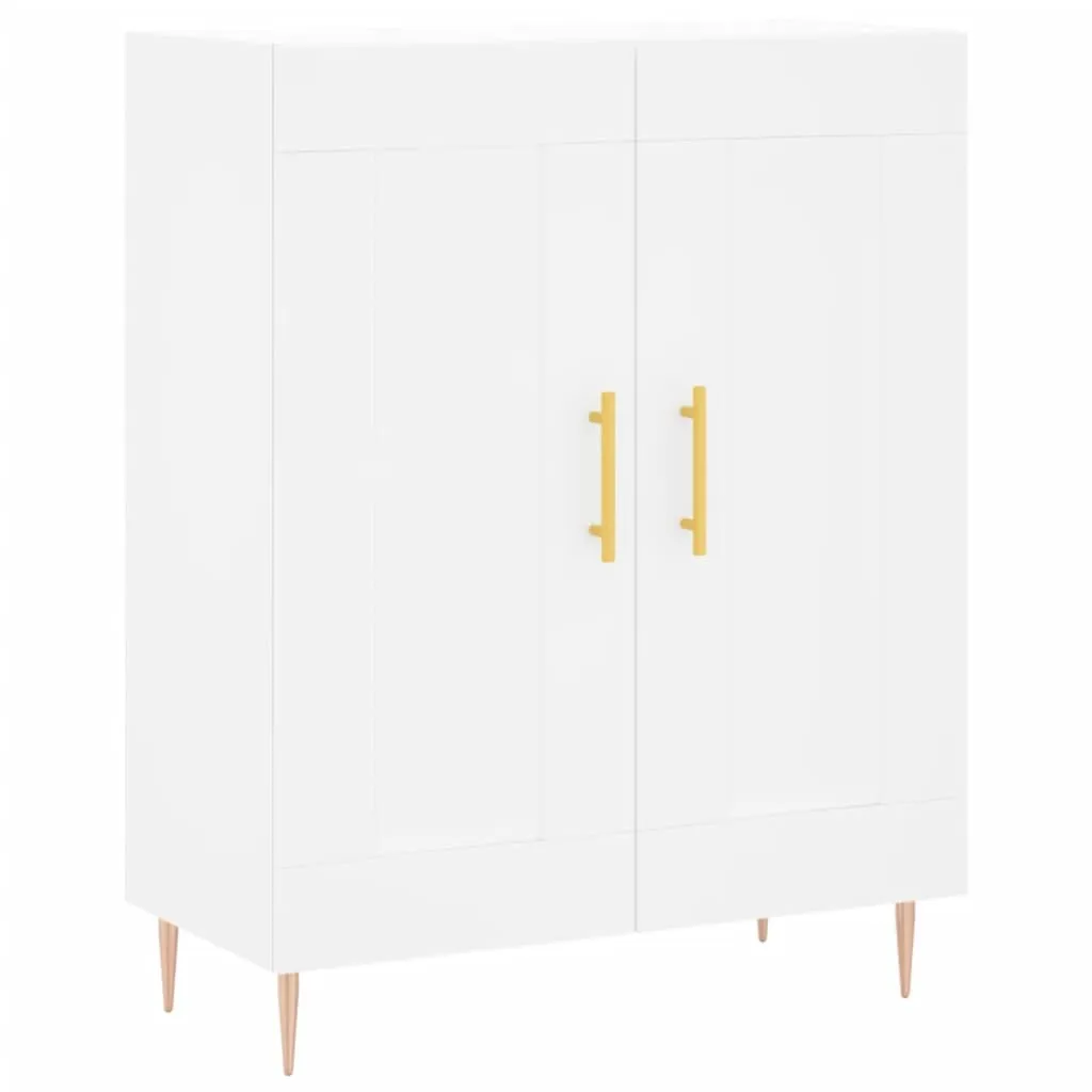 SYFAX Credenza Bianca 69,5x34x90 cm | Mobile Multiuso Legno Multistrato