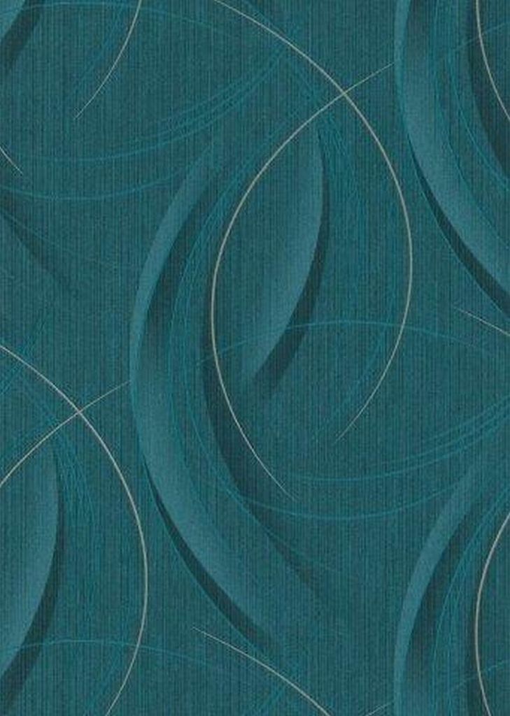 Erismann Tapete 3D-Muster Petrolblau - 661297 - 53 cm x 10.05 m