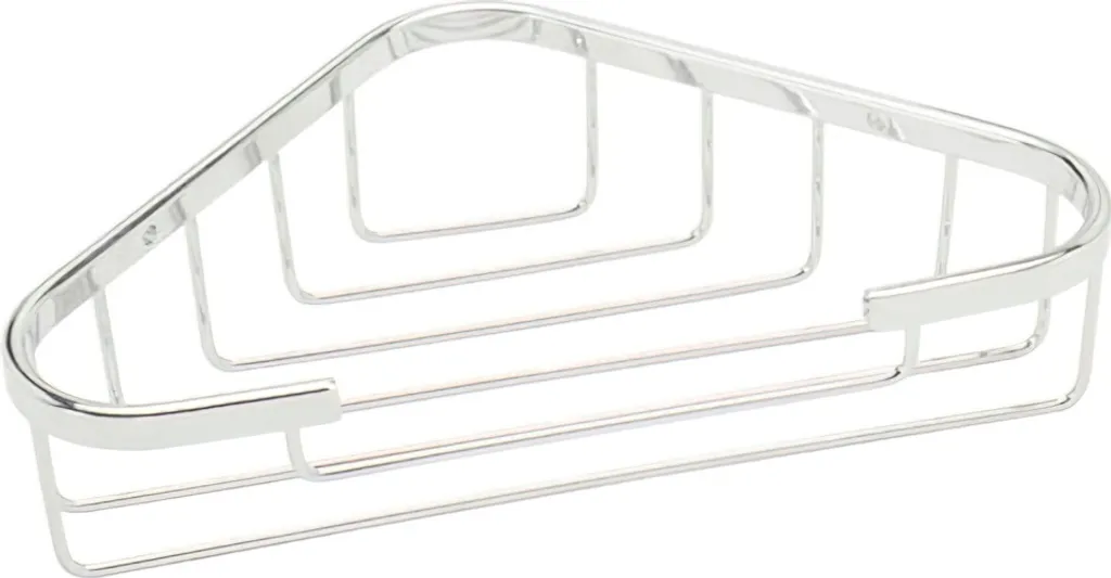 Étagère de douche d'angle en inox Maurer 17cm pour rangement salle de bain