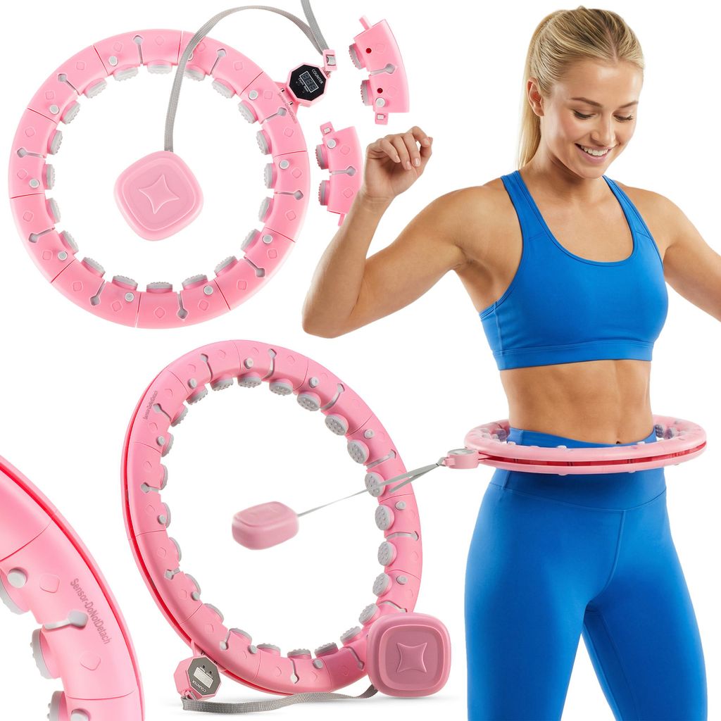 Gymtek® Hula Hoop obruč s závažím a počítadlom – fitness Obrázok produktu 