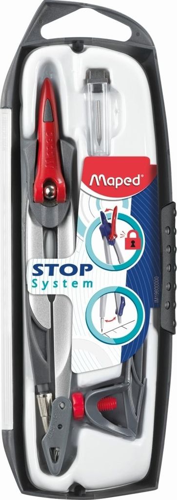 Maped 196100 Kompass Aluminium, schwarz, rot Image du produit 