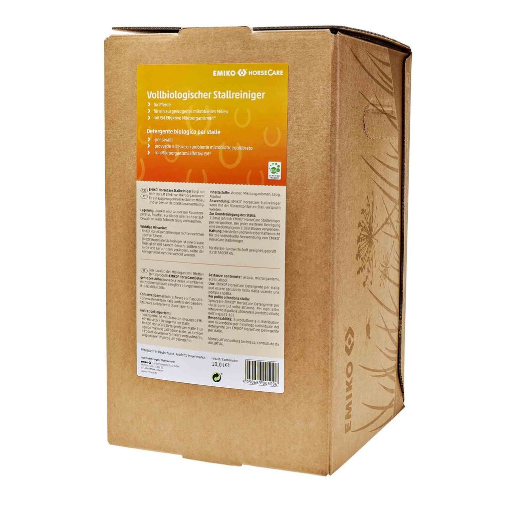 Emiko HorseCare Stallreiniger 10 Liter Bag in Box
