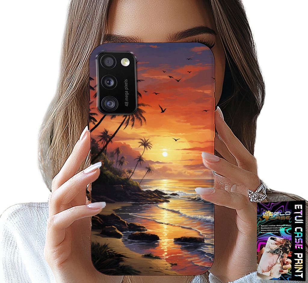 Tasche Für Samsung Galaxy A41 - Strand, Urlaub, Tropische Insel Fall