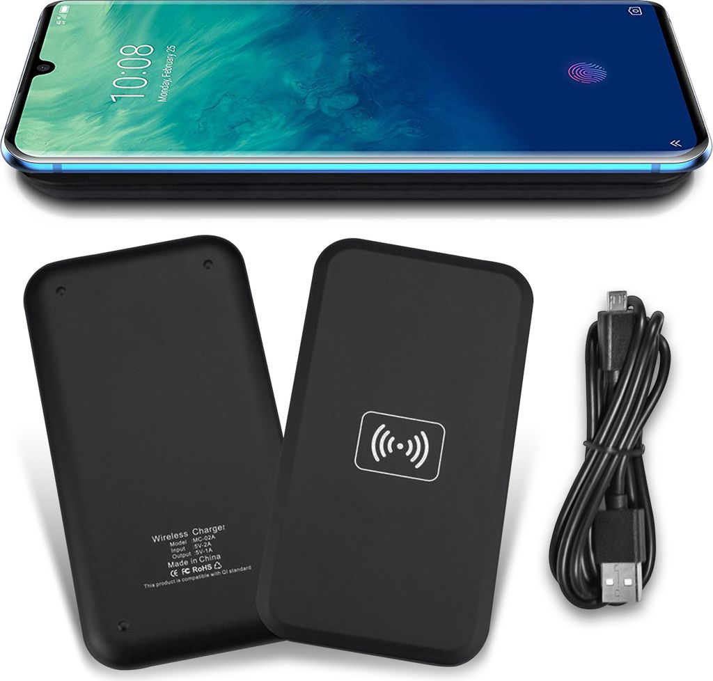 Induktives Schnellladegerät ZTE Axon 10 Pro QI Wireless Charger Kabellos Laden
