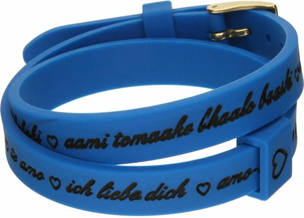 Bracciale il mezzometro I LOVE YOU GOLD - Eleganza in Silicone
