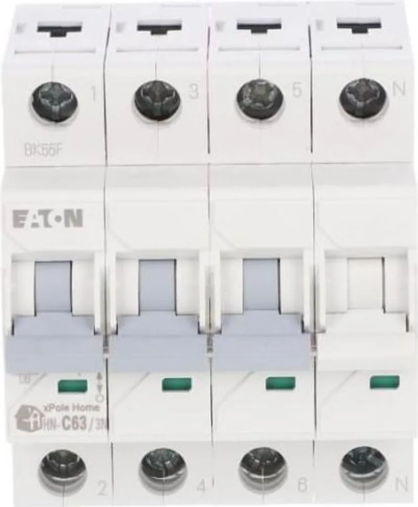 Disjoncteur pour Tableau Électrique 63A 3P+N xPole Home HN-C63 Eaton