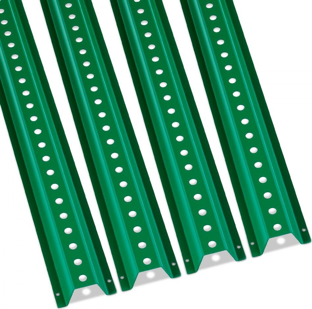 Schilderpfosten aus Gusseisen 1,8 m - Tragbare grüne Schilderhalter für Garten, Hof und Verkehr - Langlebig, vorgebohrte Löcher, einfache Instal...