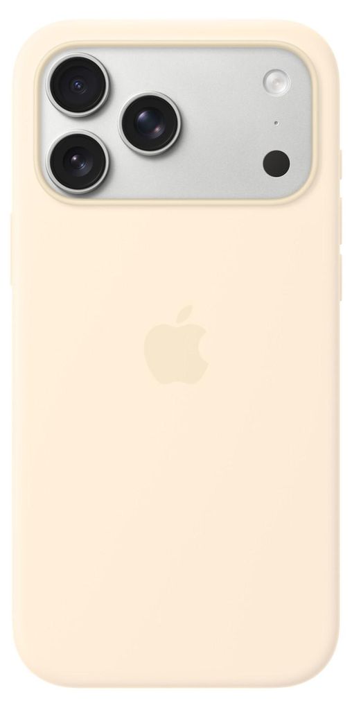 Apple iPhone 17 Pro Max Silikon Case mit MagSafe - Vanille