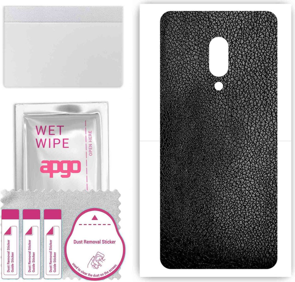 apgo Rückseite Schutzfolie, Skin, kompatibel mit Sharp Aquos Zero 2, Hinten Displayschutzfolie aus Vinylfolie, kratzfest, einfache Montage - Schwa...