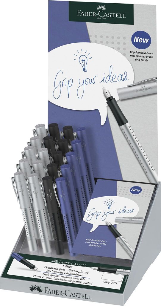 FABER-CASTELL Füller Grip 2011 M POS Display 20x
