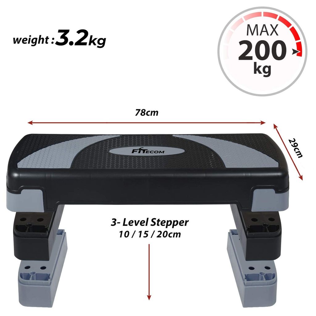 Aerobic Fitness Stepper Board 2-Stufen Steppbrett Bench Home Stepper Max 200 kg 