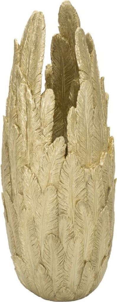 Vase Vaso 32 x 80 x 34 cm Harz Gold