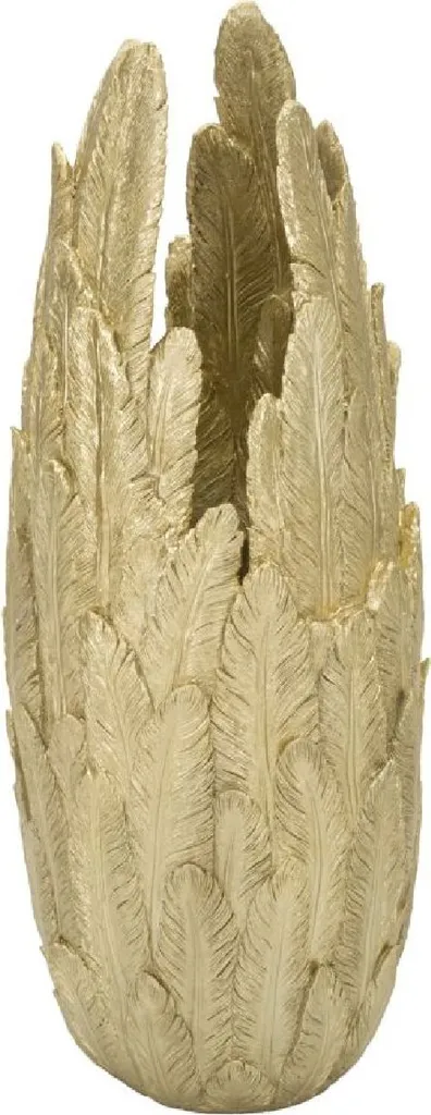 Mauro Ferretti Vase Plumes 32x34x80 cm doré : Grand Vase Design Chic