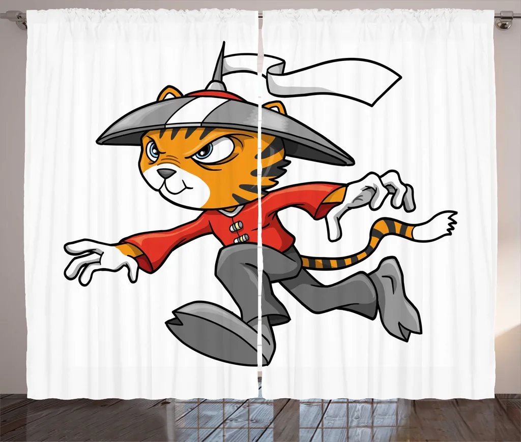 Tenda Gatto Ninja ABAKUHAUS 280x245 | Regalo Originale Arredo Casa