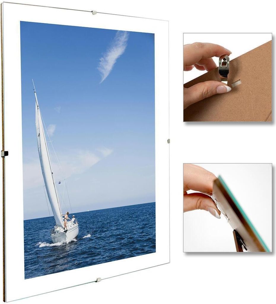 Rahmenloser Bilderrahmen 40x50 cm – Cliprahmen mit Produktbild 