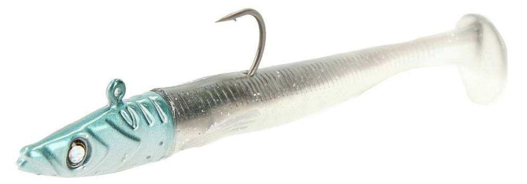 Major Craft Ceana Eely Shad Sandaal mit Jigkopf 13 cm Belone - Silver Eye