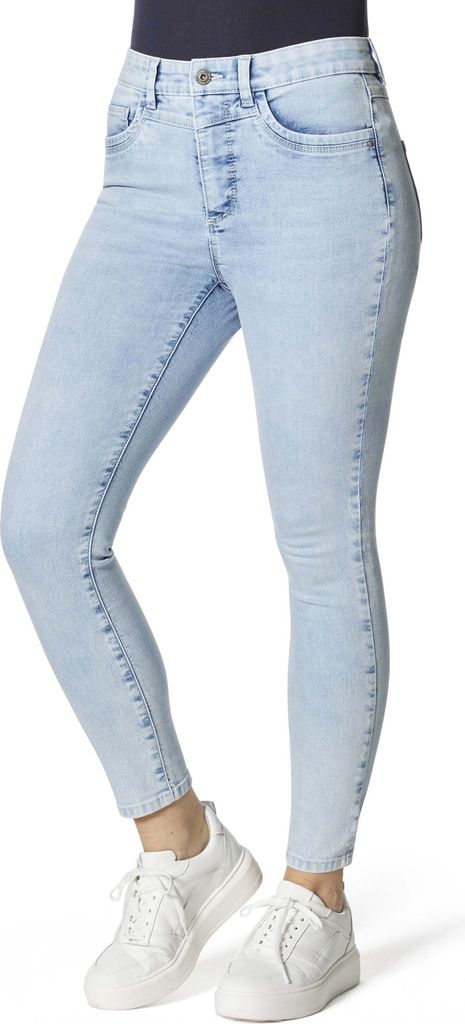 Stooker Women RIO FEXXI MOVE STRASS Damen 5-Pocket-Jeans Skinny Fit 36 (Länge 26) blue bleached