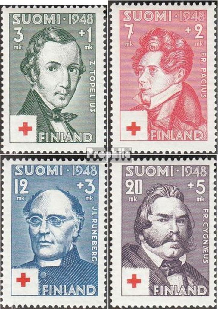 Briefmarken Finnland 1948 Mi 349-352 (kompl.Ausg.) gestempelt Rotes Kreuz
