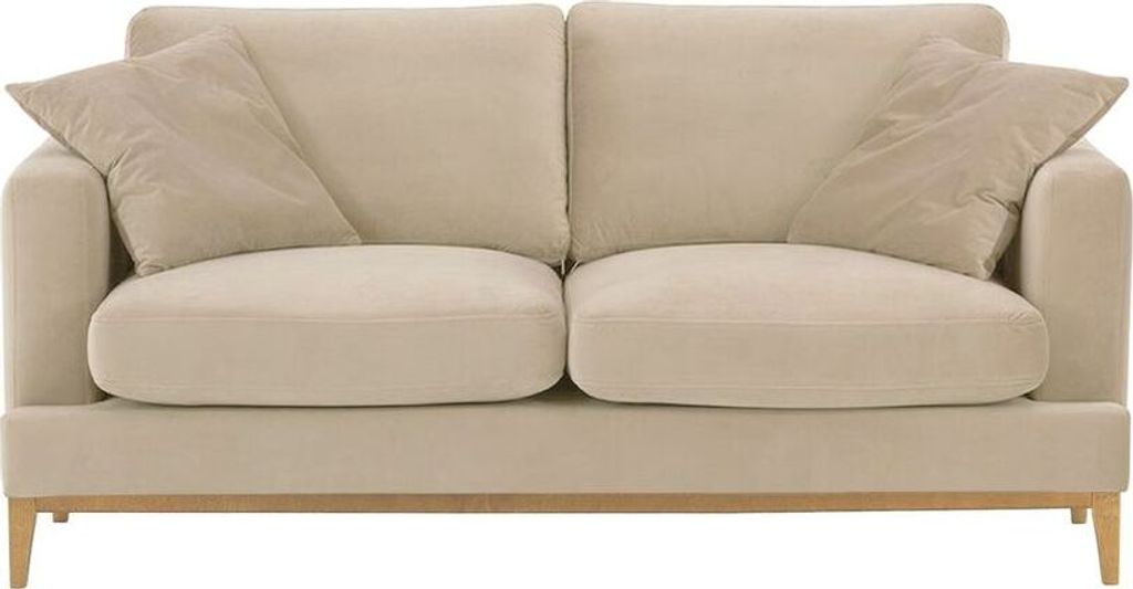 SLF24 - 2,5-Sitzer-Sofa Covex Wood - hellbeige - Velluto 2