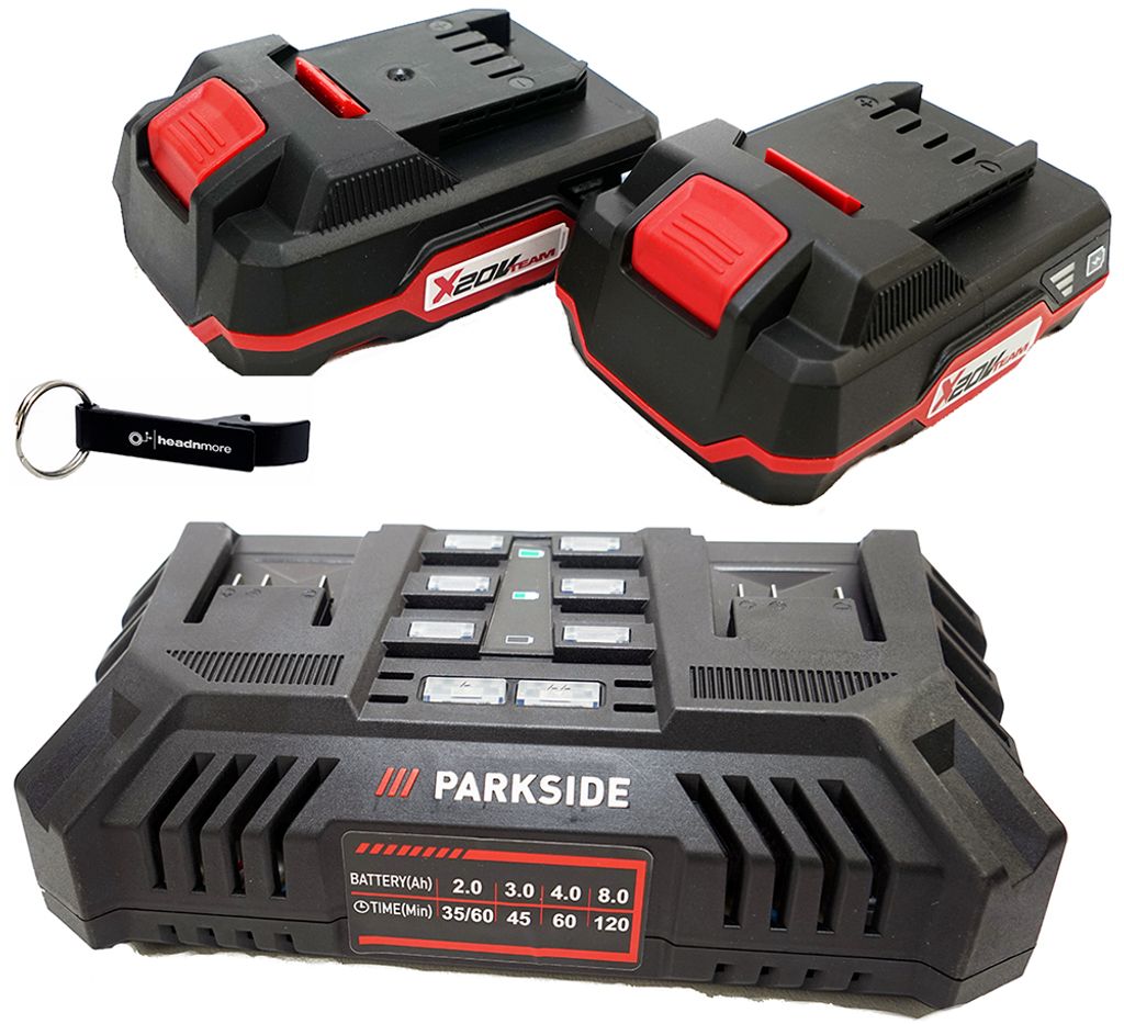 PARKSIDE® 20 V dvojitá nabíječka PDSLG 20 včetně 2x Obrázek produktu 