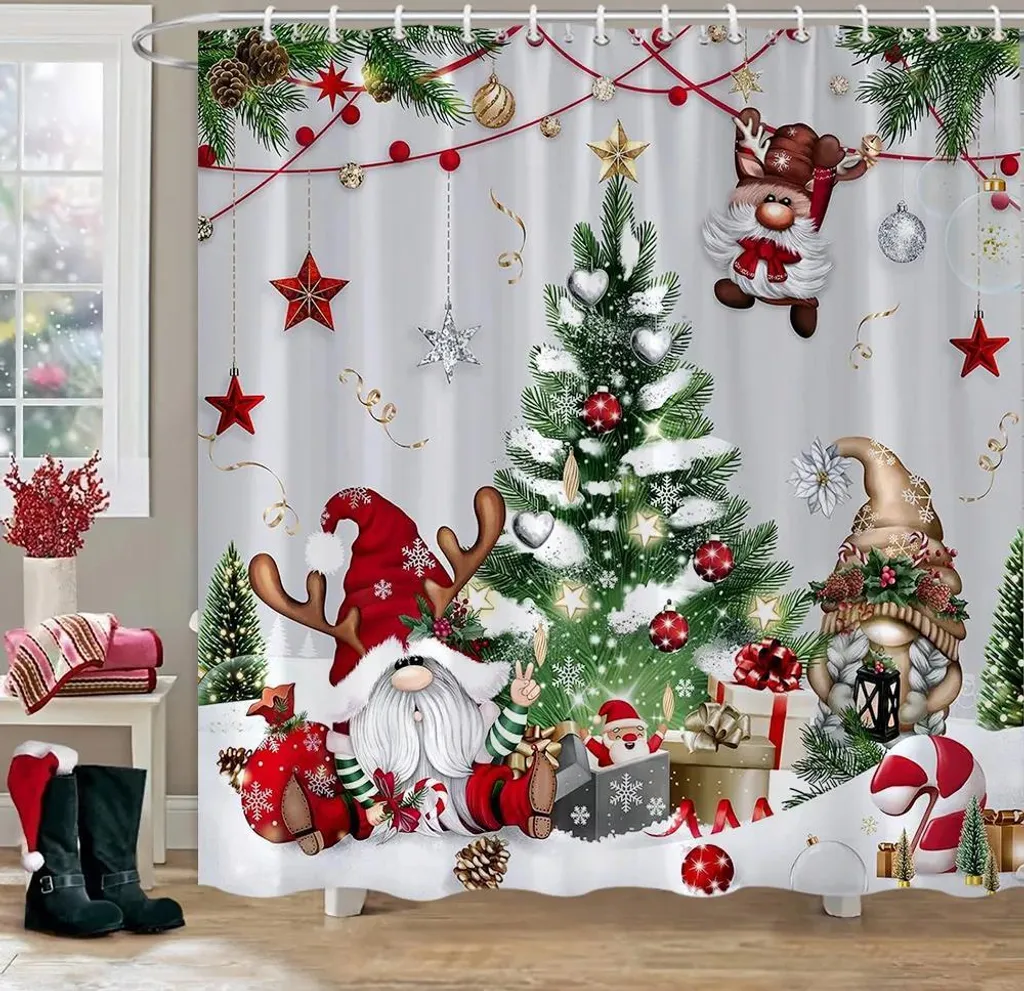 Tenda Doccia Natale 180x180: Must-Have per il tuo Bagno Invernale