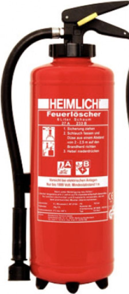6L Heimlich Schaum Feuerlöscher 34A 233B = 10LE
