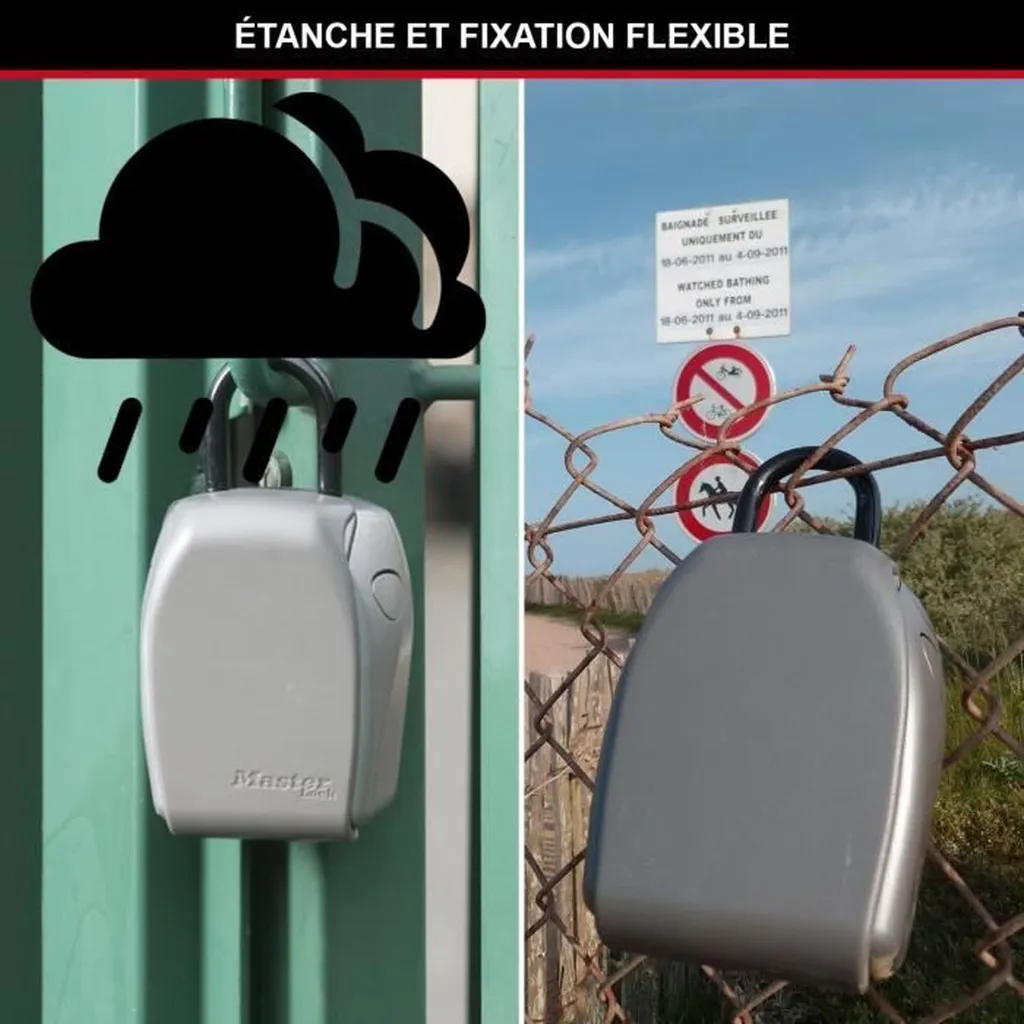 Coffre à Clés Blindé Master Lock 5414EURD Résistant aux Intempéries - 7