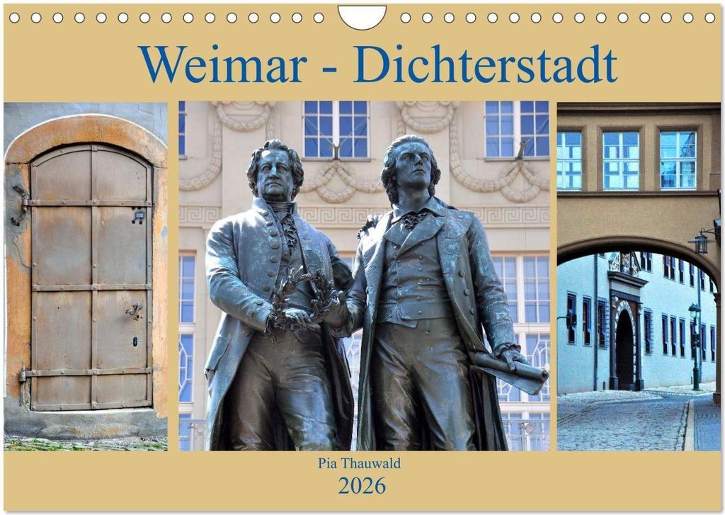 Weimar - Dichterstadt (Wandkalender 2026 DIN A4 quer), CALVENDO Monatskalender