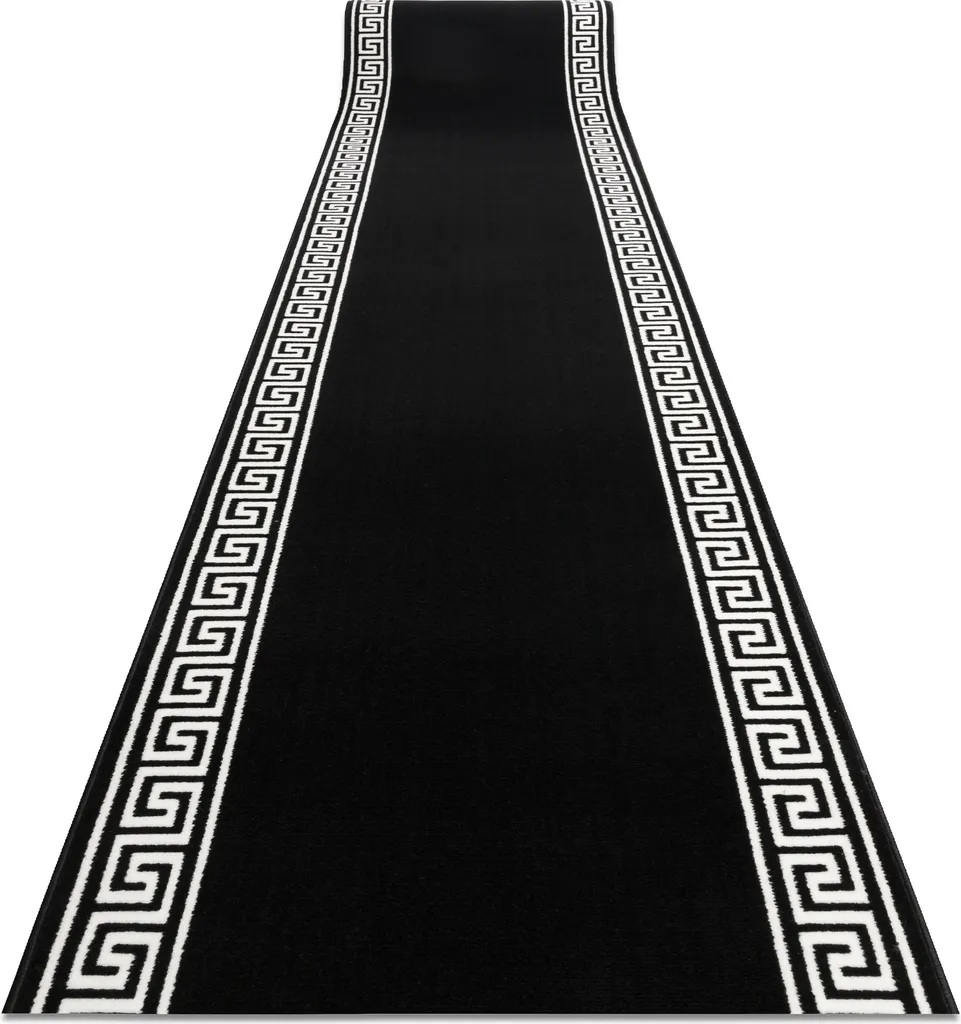 Tapis de couloir noir 80 cm MORAD - Solution passage 80x210 cm Grec