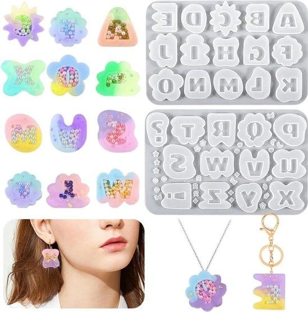 Kit création bijoux en silicone avec moules pour colliers et boucles