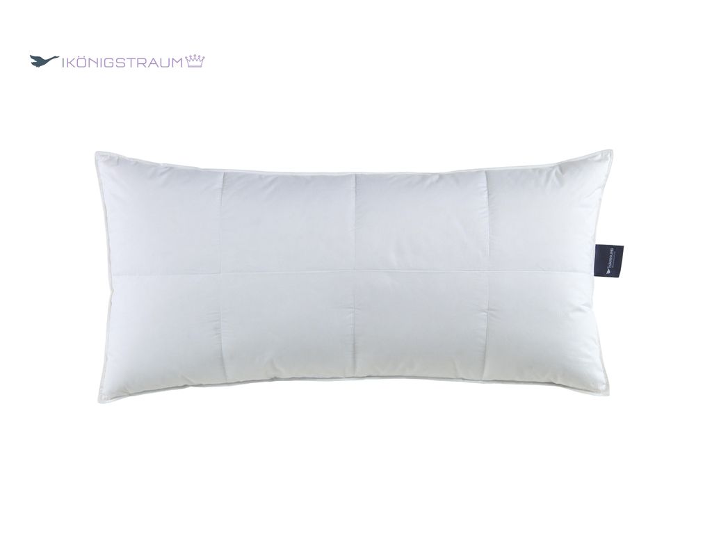 Häussling Königstraum Mehrkammer Federn- und Daunenkissen 40x80 cm | Kopfkissen, Kissen, Deutsche Manufaktur, auch für Allergiker geeignet, Bezu...